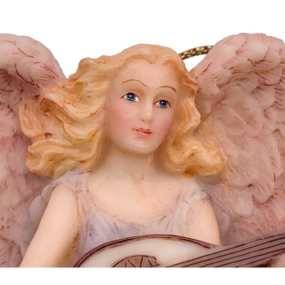 Vintage 1994 Roman Inc Seraphim Classics Lydia Winged Poet Angel Ornament in Box - Picture 5 of 6